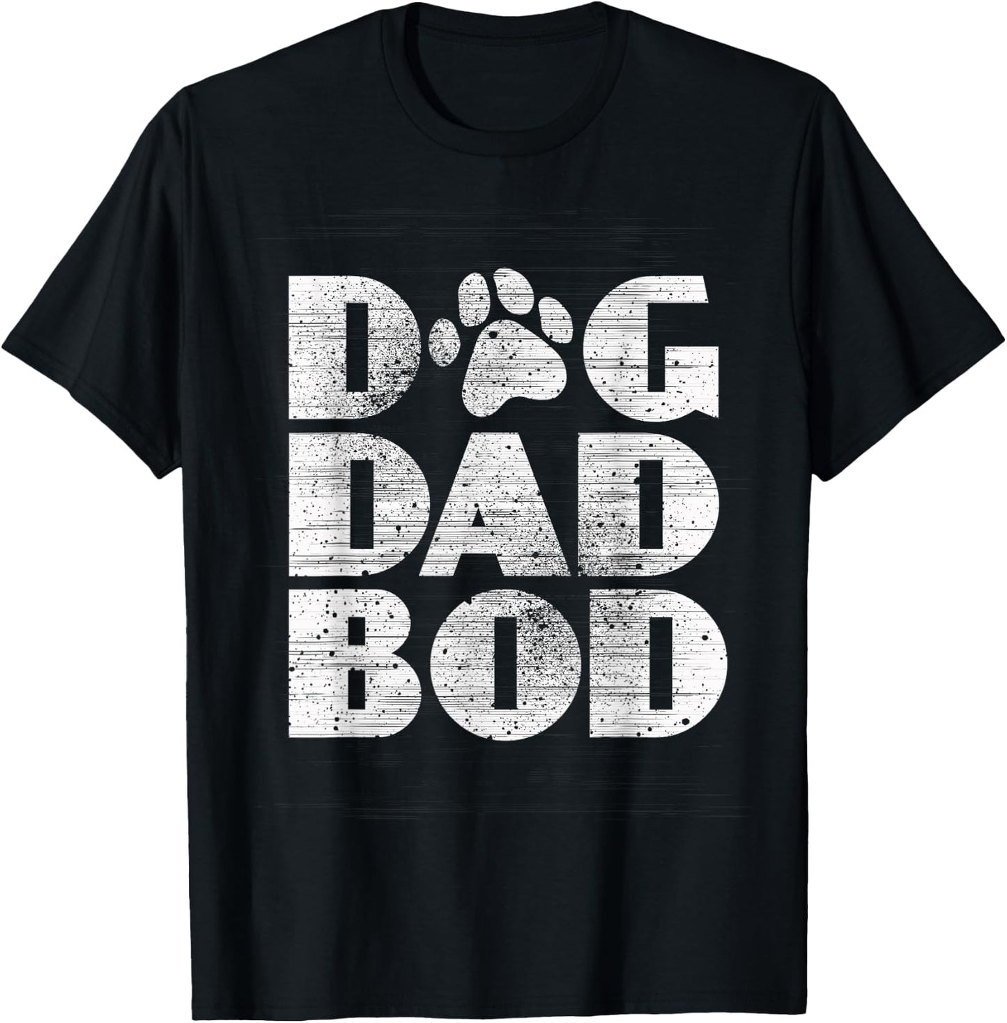 Funny Pet Owner Fitness Dog Dad Bod Shirt T-Shirt - T-Shirt | Black