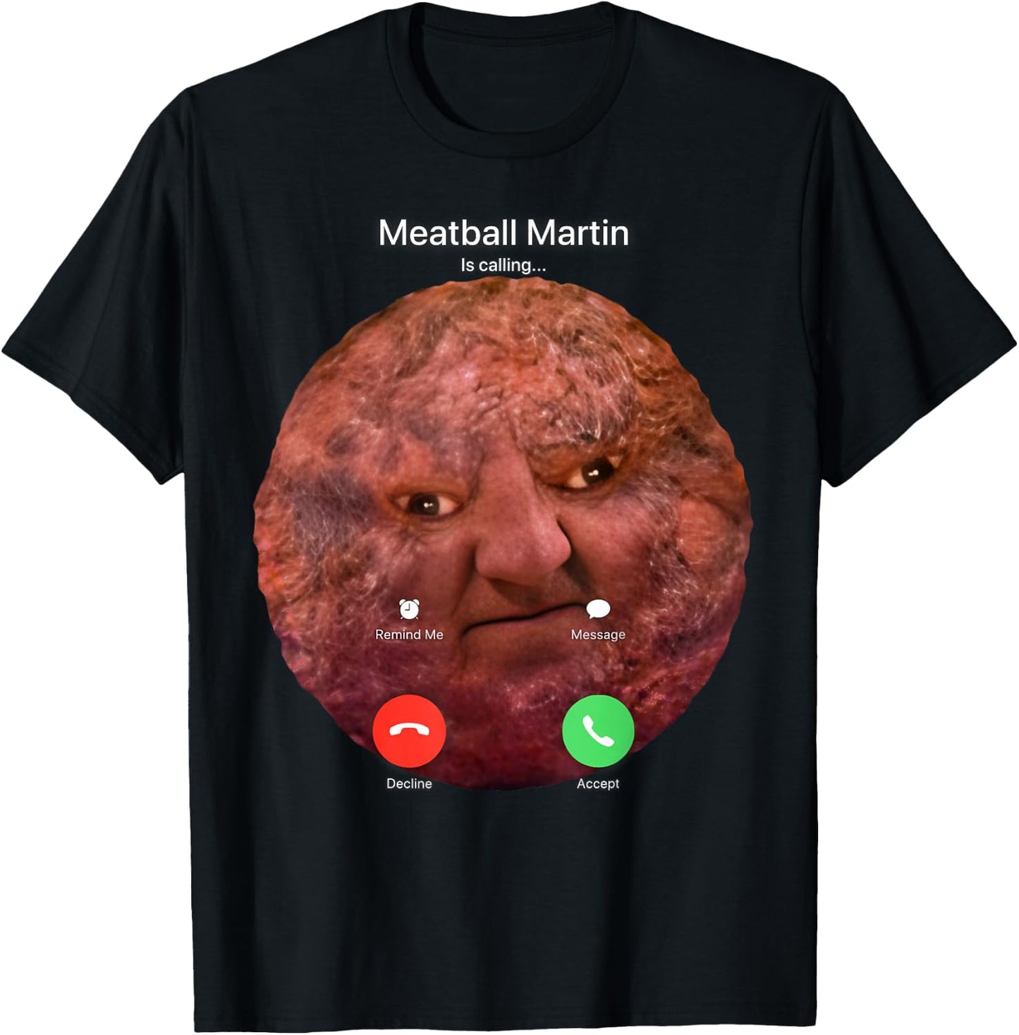 Meatball Martin T-Shirt - T-Shirt | Black