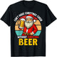 Santa Claus Christmas Beer Drinking Funny 2024 Xmas Party T-Shirt - T-Shirt | Black