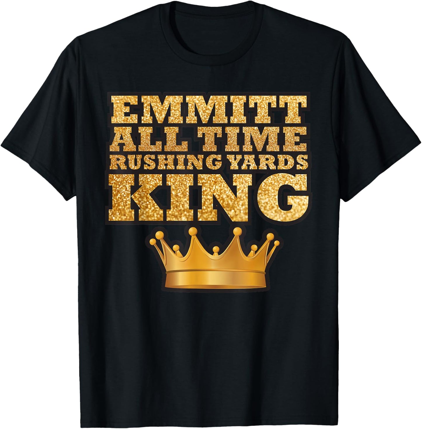 Smith All Time Rushing Yards King Apparel T-Shirt - T-Shirt | Black