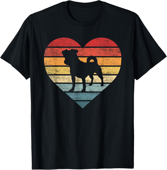 Jack Russell Lover Owner Gifts Retro Sunset Dog Mom Dad T-Shirt - T-Shirt | Black