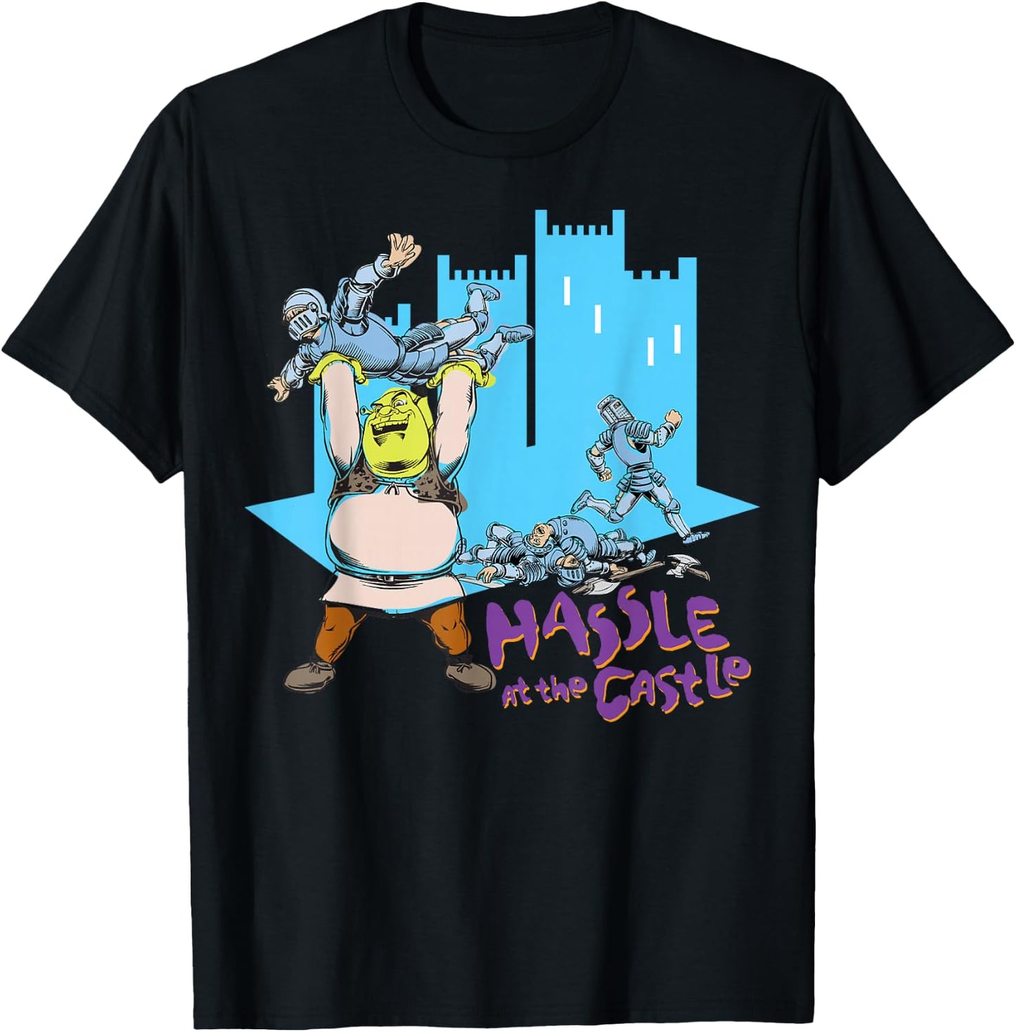 DreamWorks Shrek Hassle at The Castle T-Shirt - T-Shirt | Black