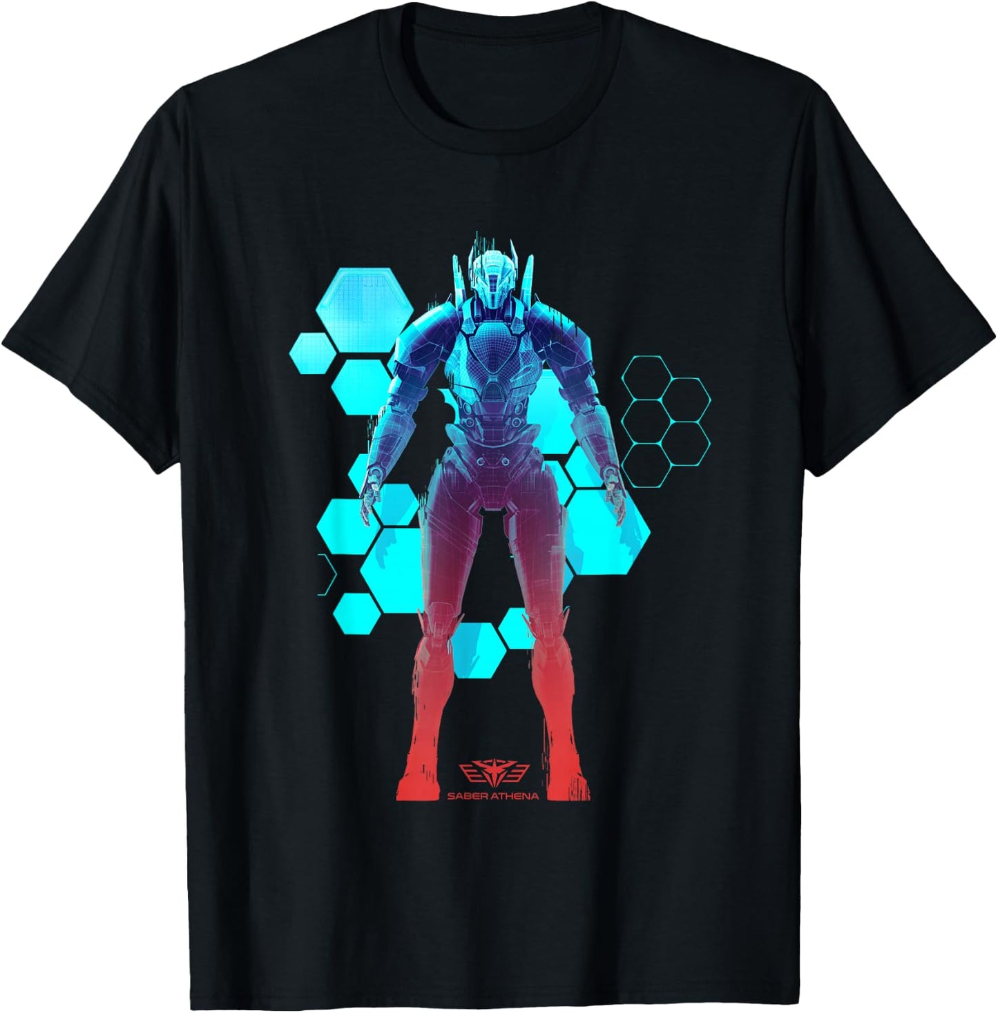 Saber Athena Blueprint T-Shirt - T-Shirt | Black