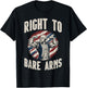 Washington Right to Bare Arms 4th of July Workout Men Women T-Shirt - T-Shirt | Black