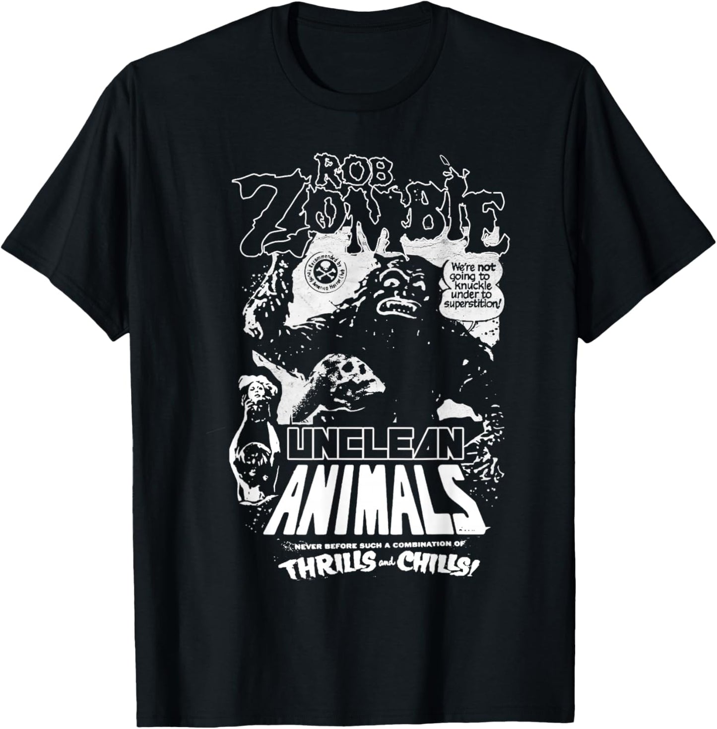 Rob Zombie Unclean Animals T-Shirt - T-Shirt | Black