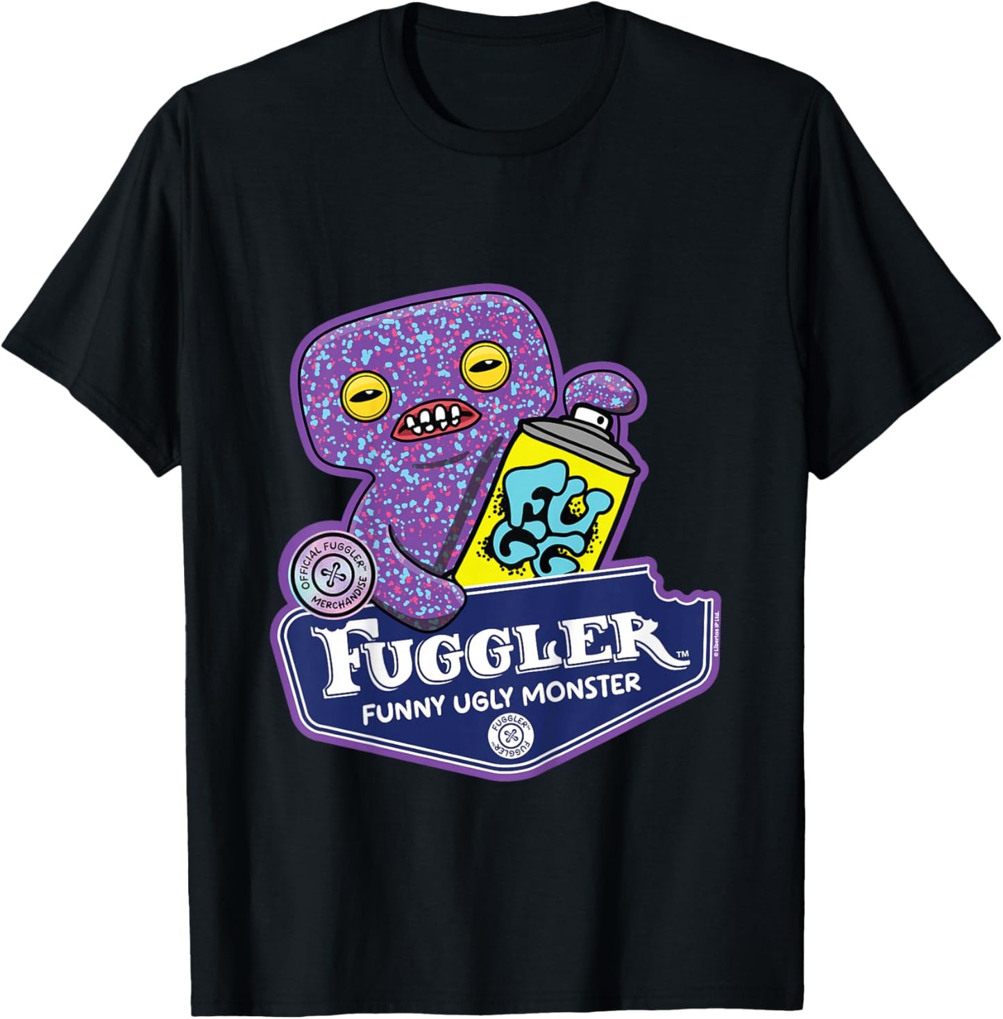 Fuggler Funny Ugly Monsters Squidge Kids T-Shirt - T-Shirt | Black