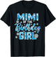 Mimi of The Birthday Girl Snowflakes Themed Matching T-Shirt - T-Shirt | Black
