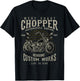 Berto Freimini West Coast Chopper Motorcycle Garage Vintage Biker Black Adults Classic Fit Short Sleeve T-Shirt - T-Shirt | Black