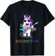 Unicorn Rock star Guitar Rockin' music singer T-Shirt - T-Shirt | Black