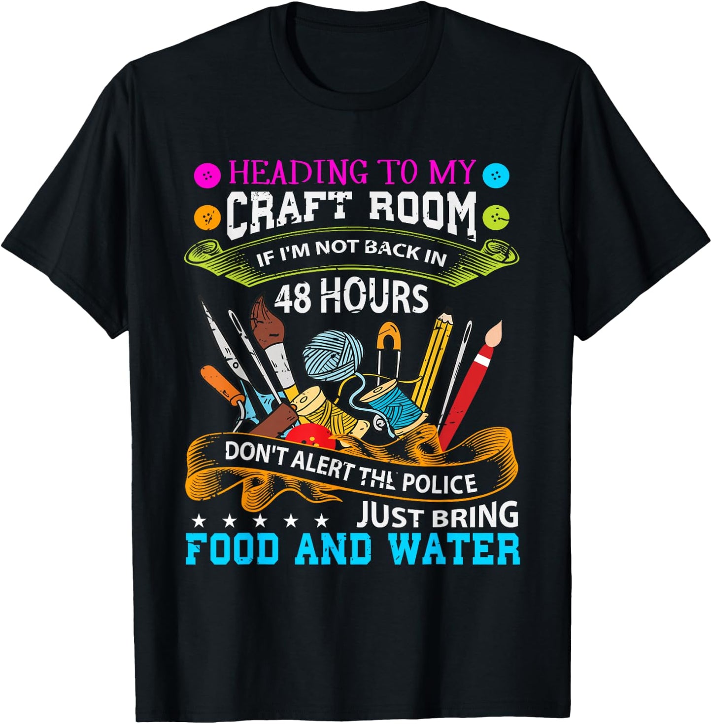 Scrapbooking Shirt Crafty Gift T-Shirt - T-Shirt | Black
