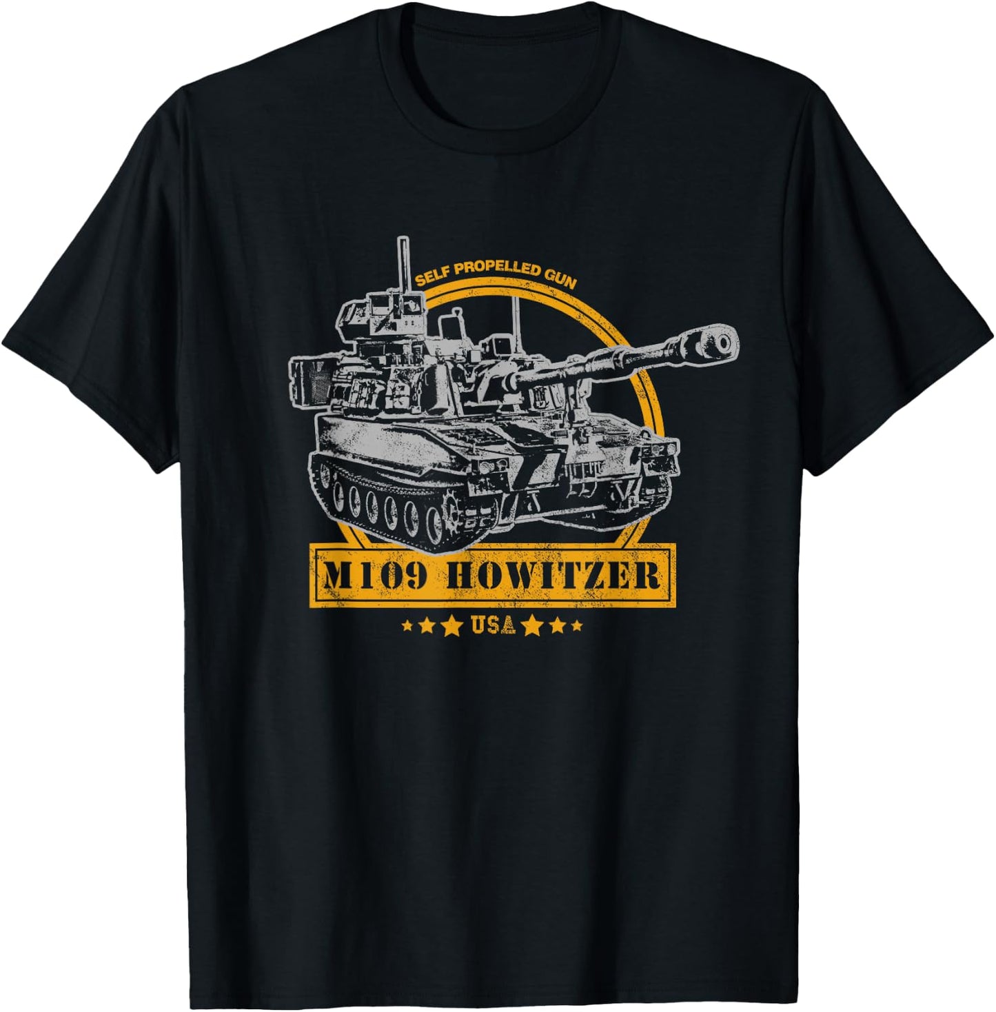 M109 Self Propelled Howitzer T-Shirt - T-Shirt | Black