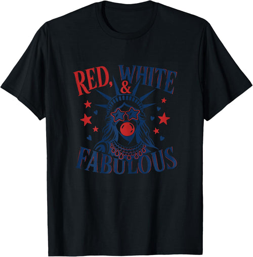 Red White & Fabulous Patriotic Statue of Liberty