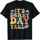Groovy Horse Racing Derby Day Costume KY Sports Lovers T-Shirt - T-Shirt | Black