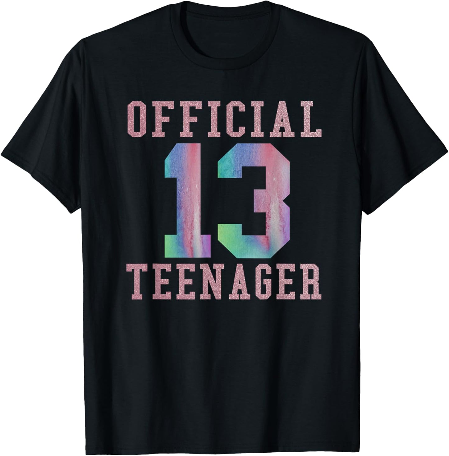 Official Teenager Sweet 13th Birthday Gift Girls T-Shirt - T-Shirt | Black