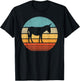 Donkey Retro Vintage 60s 70s Sunset Farm Animal Farmer Men T-Shirt - T-Shirt | Black