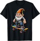 Skateboarding Gnome T-Shirt - T-Shirt | Black