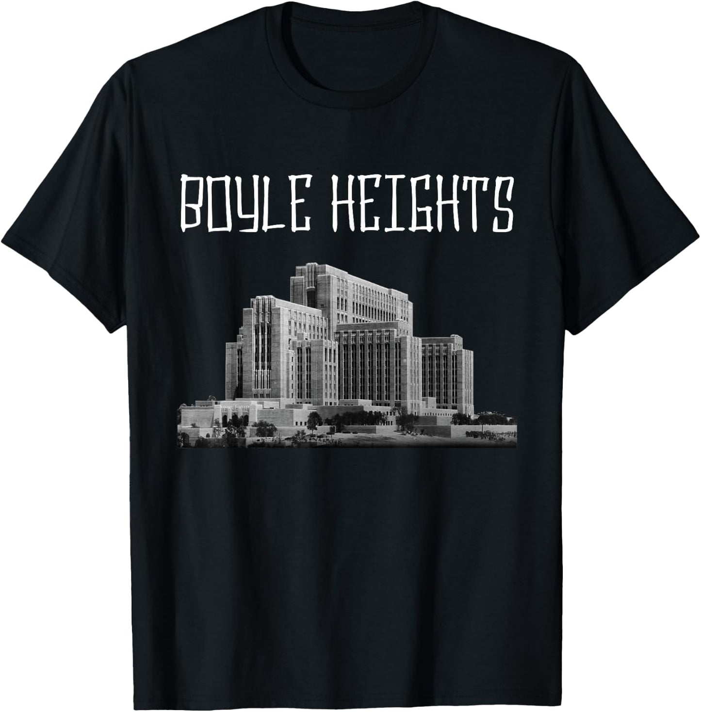 Boyle Heights East LA Los Angeles City Terrace Retro Vintage T-Shirt - T-Shirt | Black