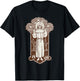 St Francis of Assisi Patron Saint of Animals Vintage T-Shirt - T-Shirt | Black