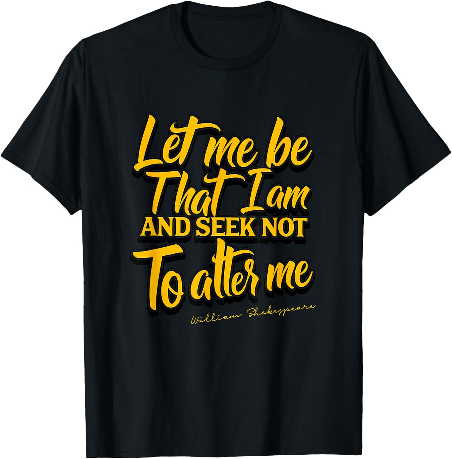 Shakespeare Quote Much Ado About Nothing Gift Play T-Shirt - T-Shirt | Black
