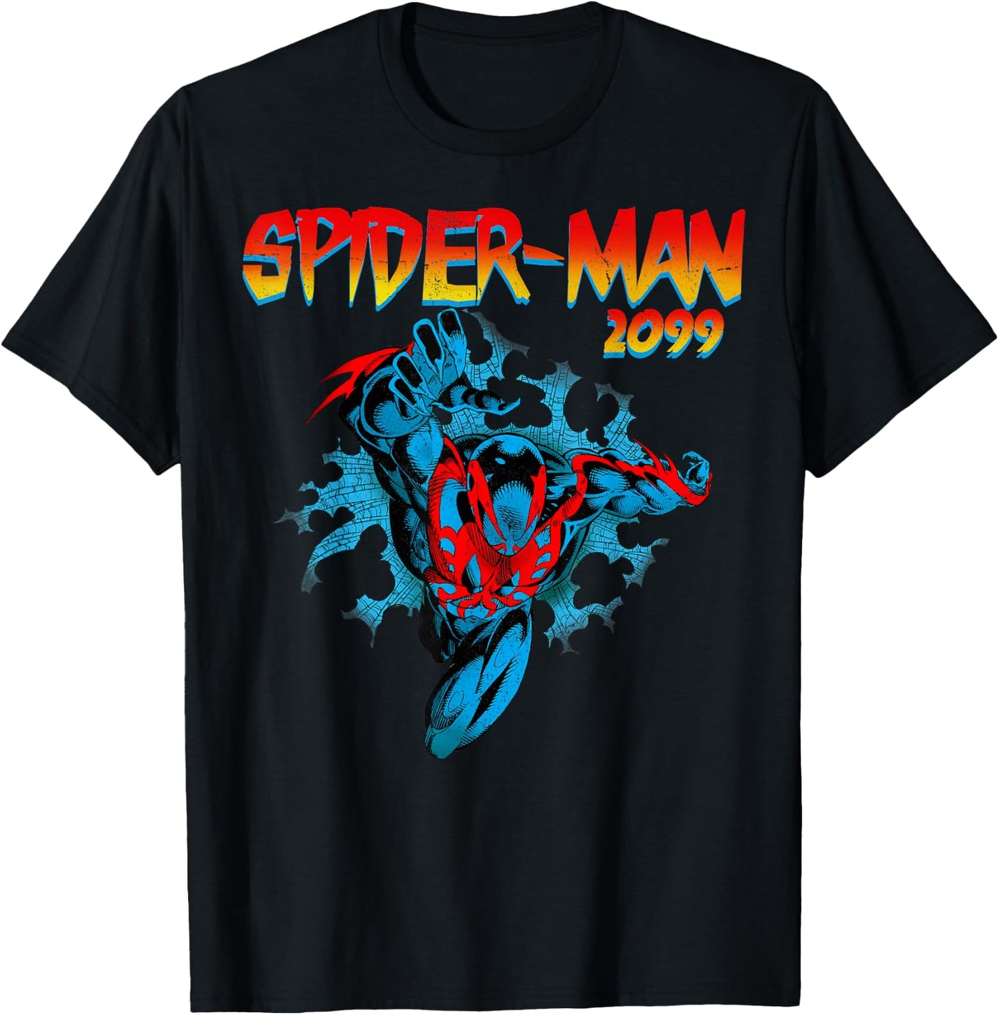 Marvel Spider-Man 2099 Retro Jump Logo Small T-Shirt - T-Shirt | Black
