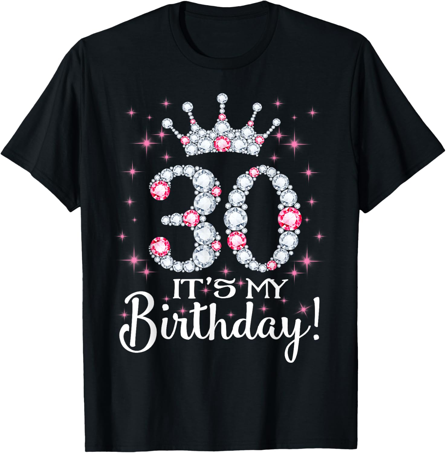 30 It's My Birthday 1989 30Th Birthday Gift T-Shirt - T-Shirt | Black