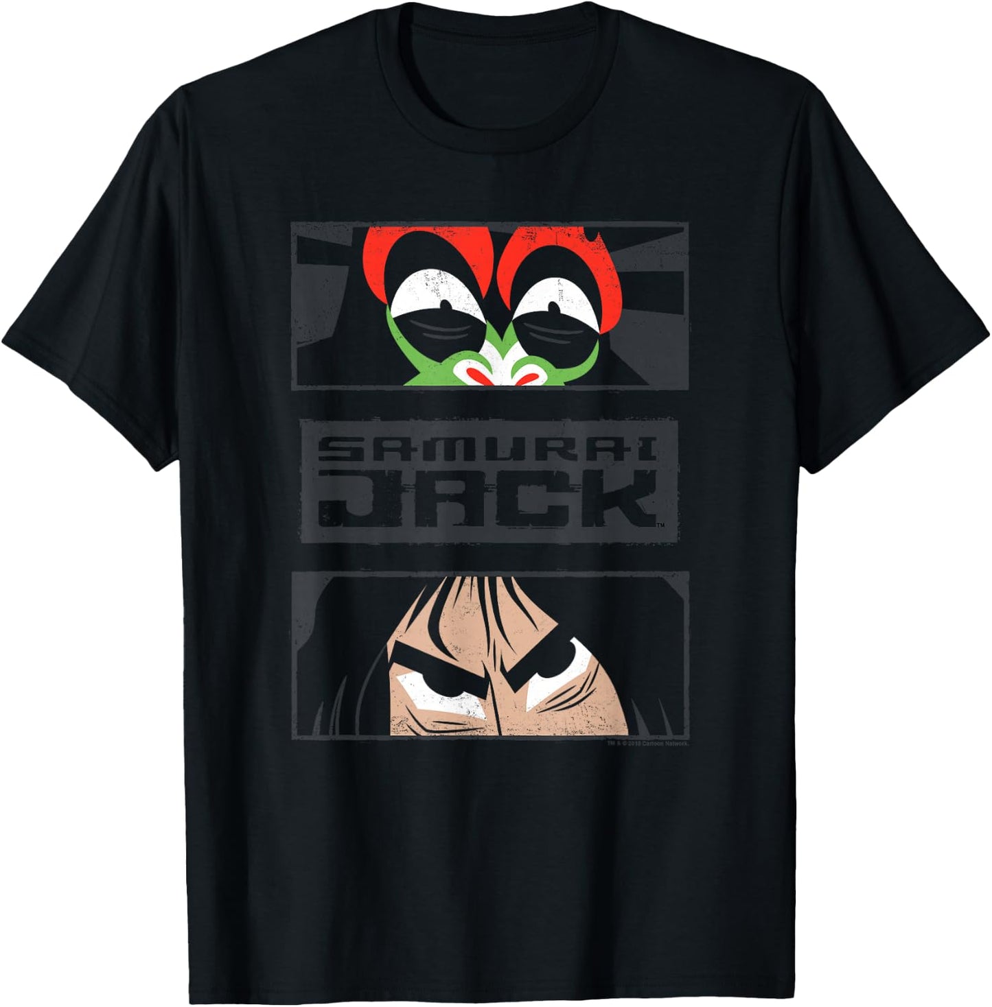 Samurai Jack Stare Down T-Shirt - T-Shirt | Black