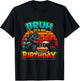Funny Dinosaur It’s My Birthday Retro Sunset Giant Monster T-Shirt - T-Shirt | Black