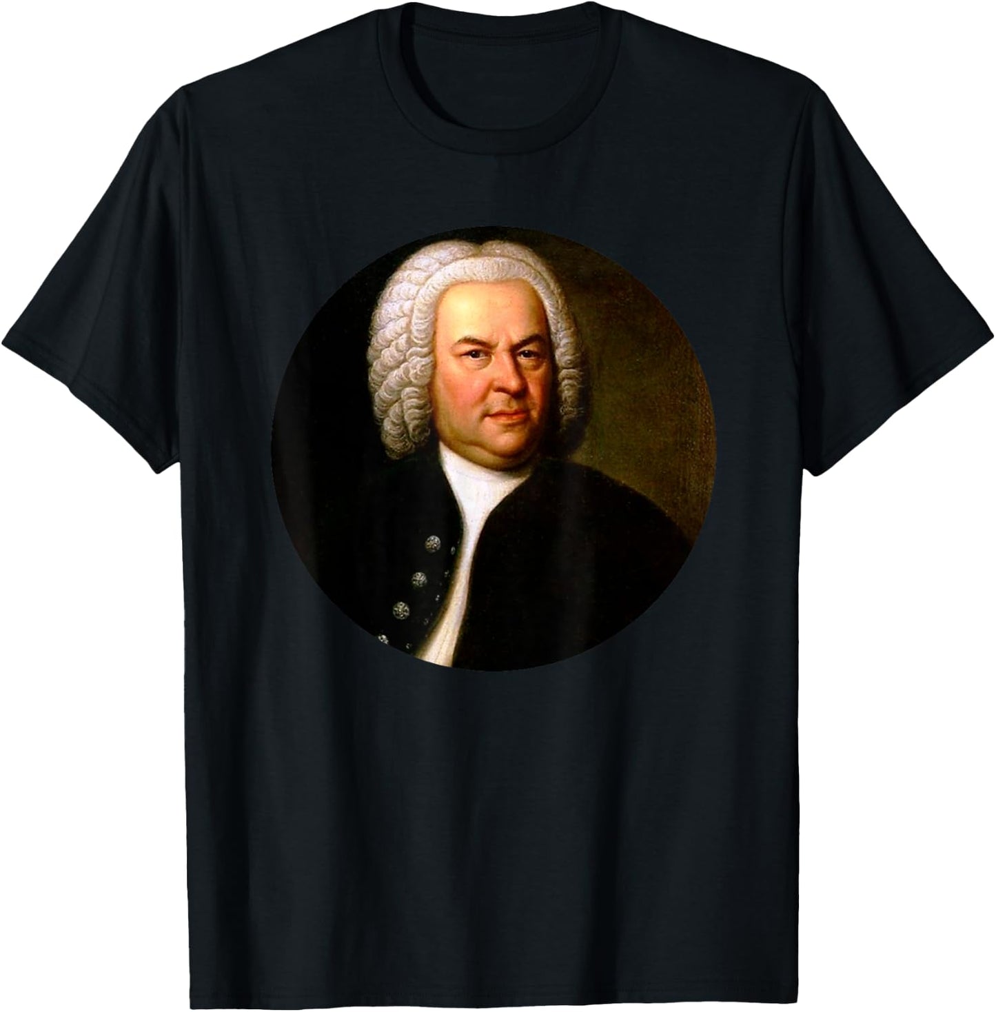 Johann Sebastian Bach Composer Portrait T-Shirt - T-Shirt | Black
