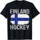 Finland Hockey, Finnish Flag T-Shirt - T-Shirt | Black