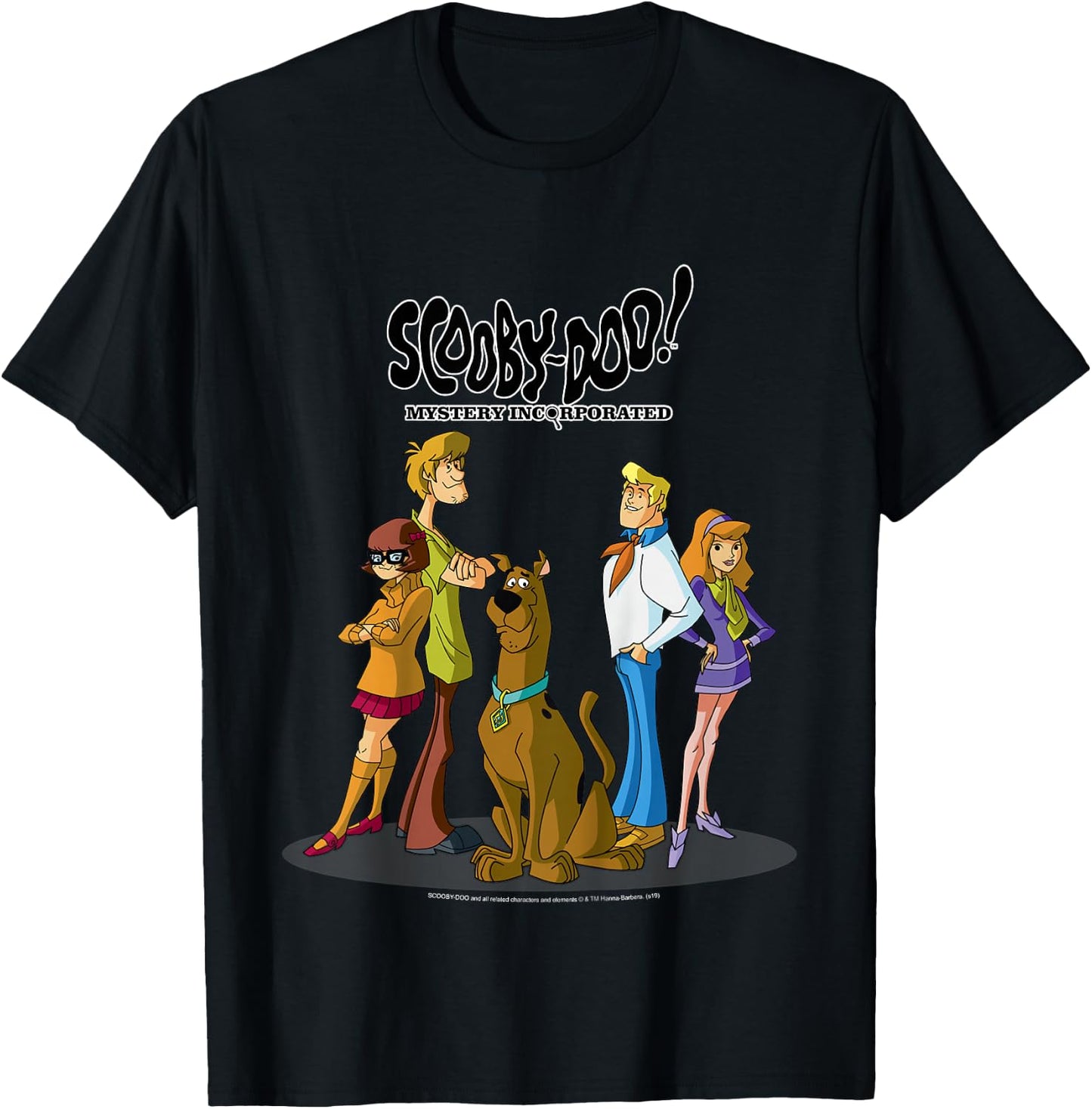 Kids Scooby-Doo Mystery Incorporated Mystery Gang Portrait T-Shirt - T-Shirt | Black