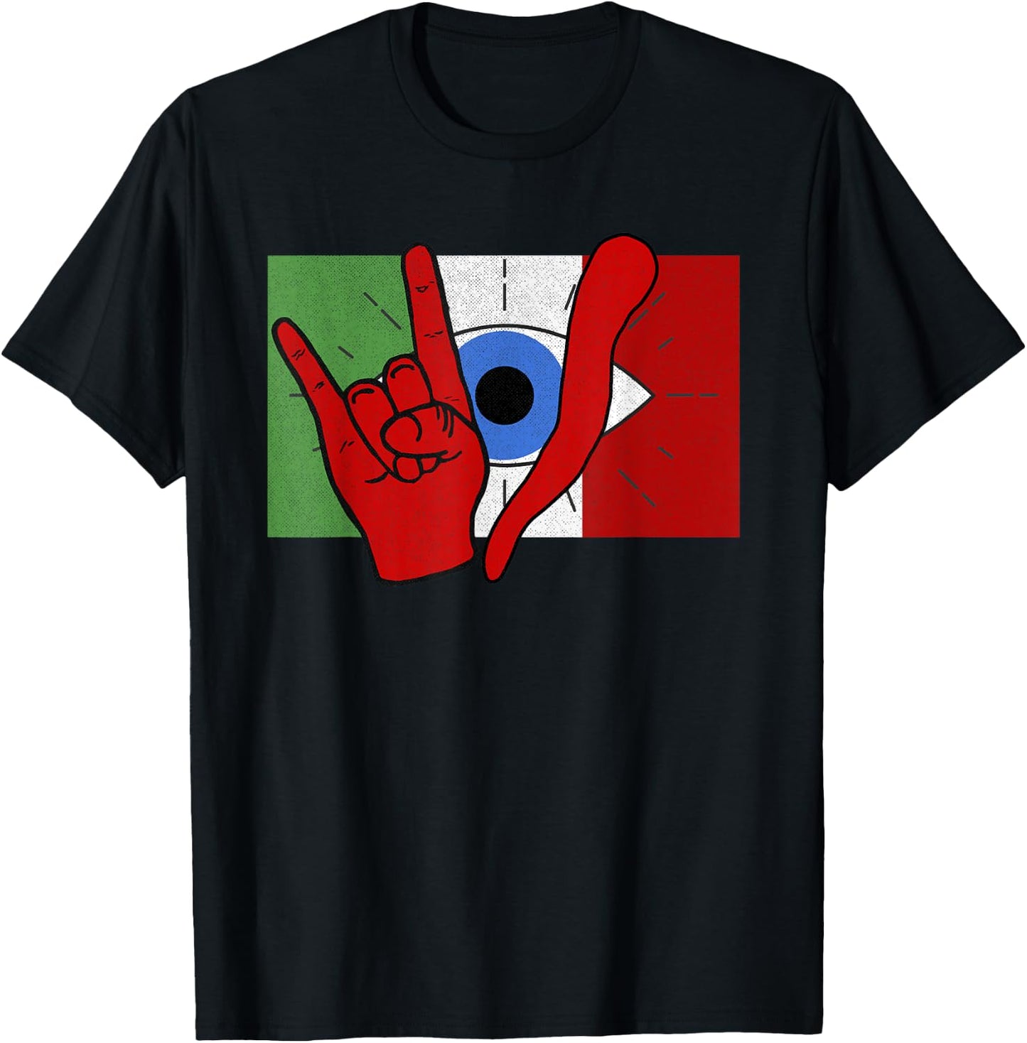 Italian Evil Eye il Malocchio Maloik Malocchio Italy T-Shirt - T-Shirt | Black