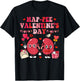 Groovy Happy Valentine's Day Kidney Urology Black Retro Valentine's Day -Adults Nurse T-Shirt - T-Shirt | Black