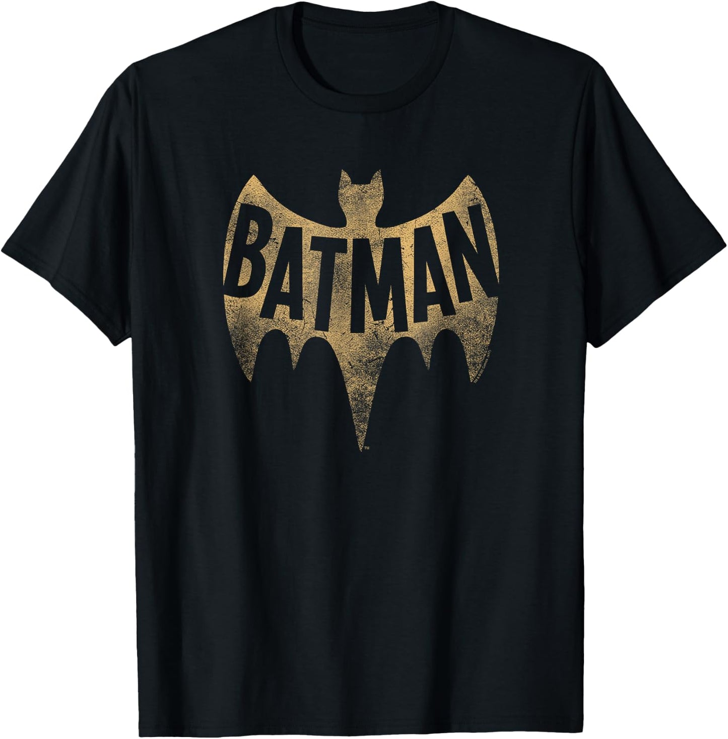 Batman Classic TV Series Vintage Logo T-Shirt - T-Shirt | Black