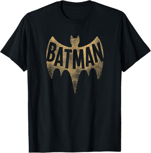 Batman Classic TV Series Vintage Logo T-Shirt - T-Shirt | Black