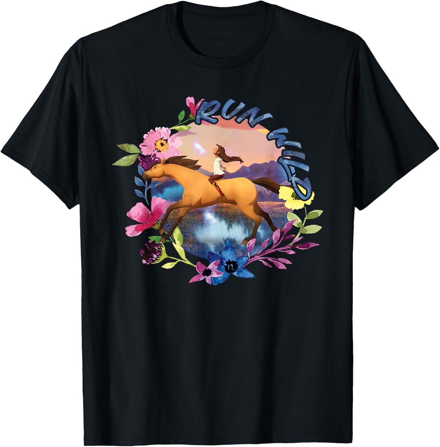 Spirit Riding Free Living Out T-Shirt - T-Shirt | Black