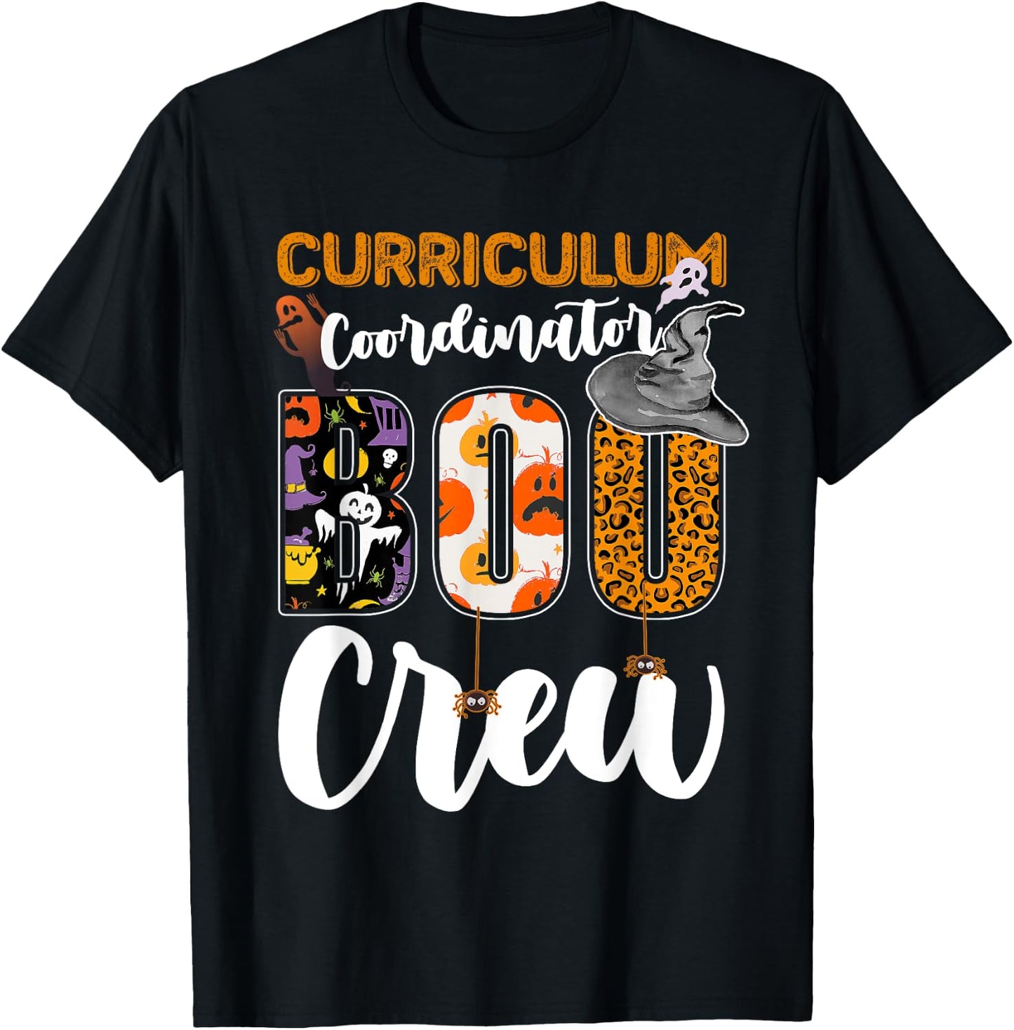 Curriculum Coordinator Boo Crew Halloween Matching T-Shirt - T-Shirt | Black