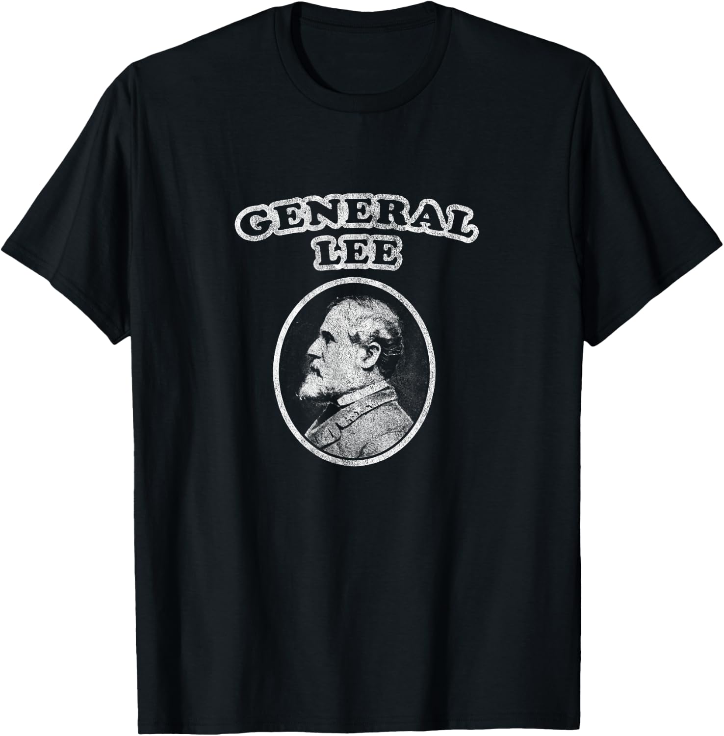 Retro General Lee by Civil War Shirt Co T-Shirt - T-Shirt | Black