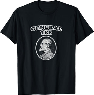 Retro General Lee by Civil War Shirt Co T-Shirt - T-Shirt | Black
