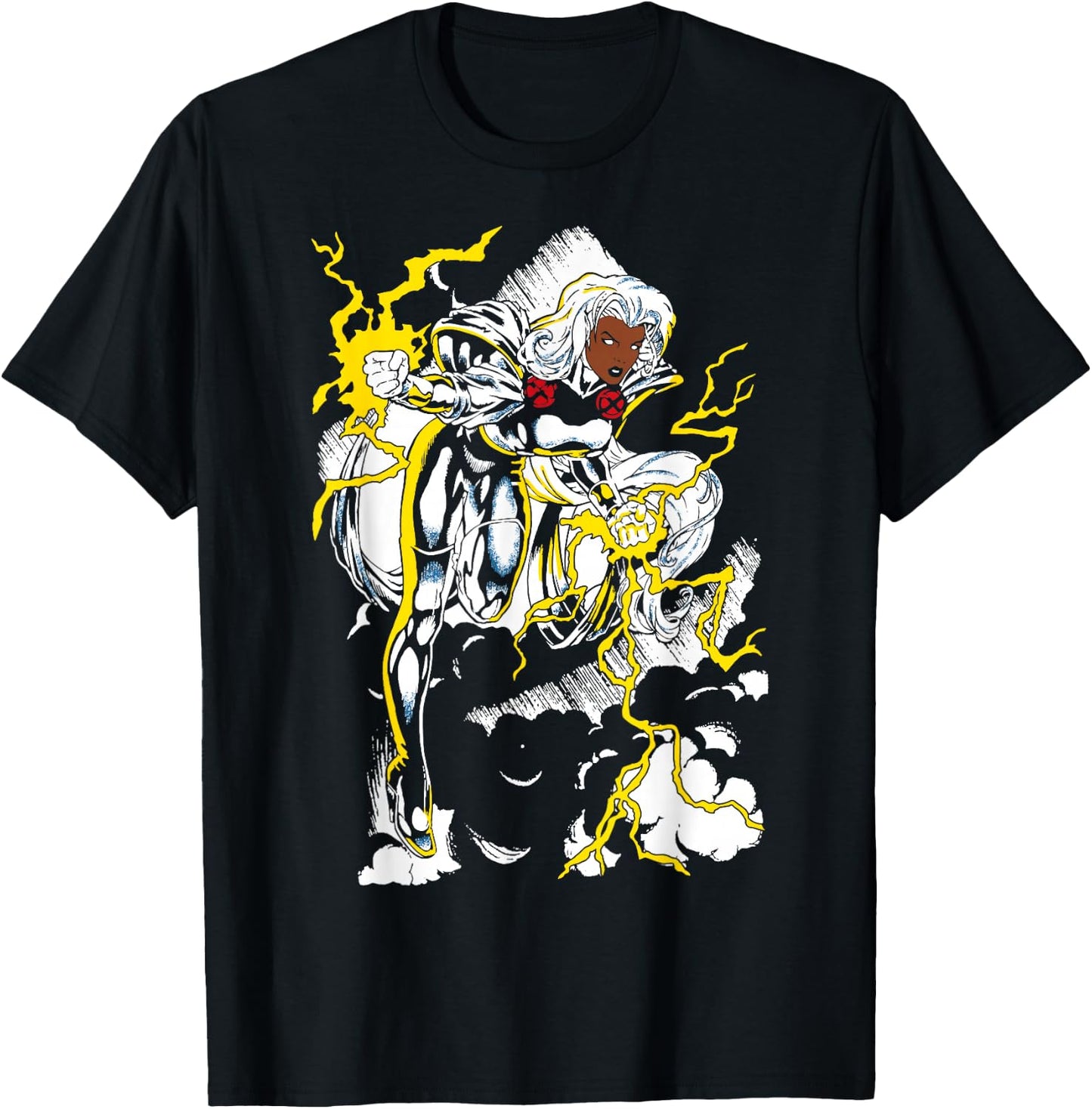 Marvel X-Men Storm Action Pose Retro Graphic T-Shirt - T-Shirt | Black