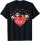 Love Candy Heart Cute Killer Horror Movie Anti Valentine Day T-Shirt - T-Shirt | Black