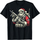 Patriotic Santa Claus Soldier Christmas Military Veteran T-Shirt - T-Shirt | Black