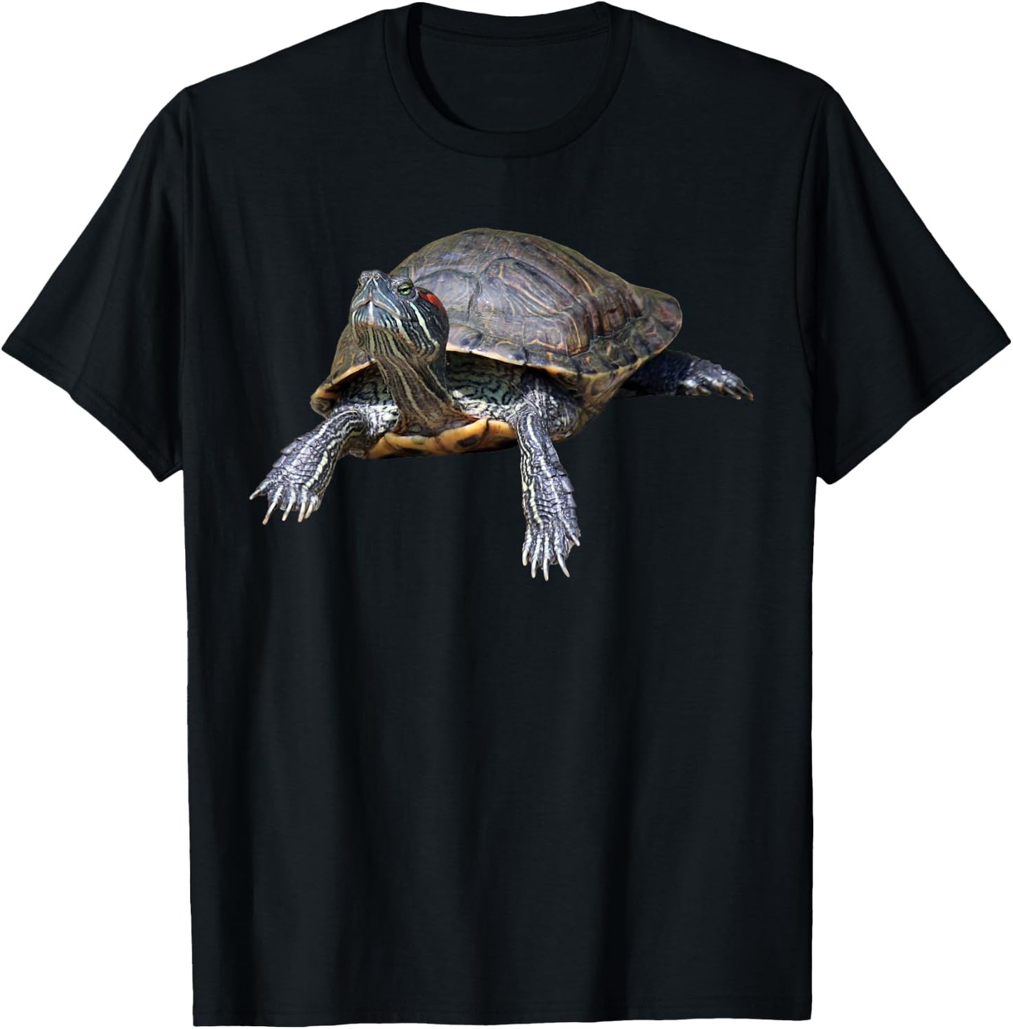 Red-Eared Slider Turtle T-Shirt - T-Shirt | Black