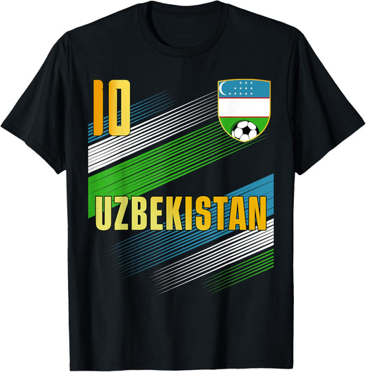Uzbekistan Flag Uzbekistani Pride Lovers T-Shirt - T-Shirt | Black