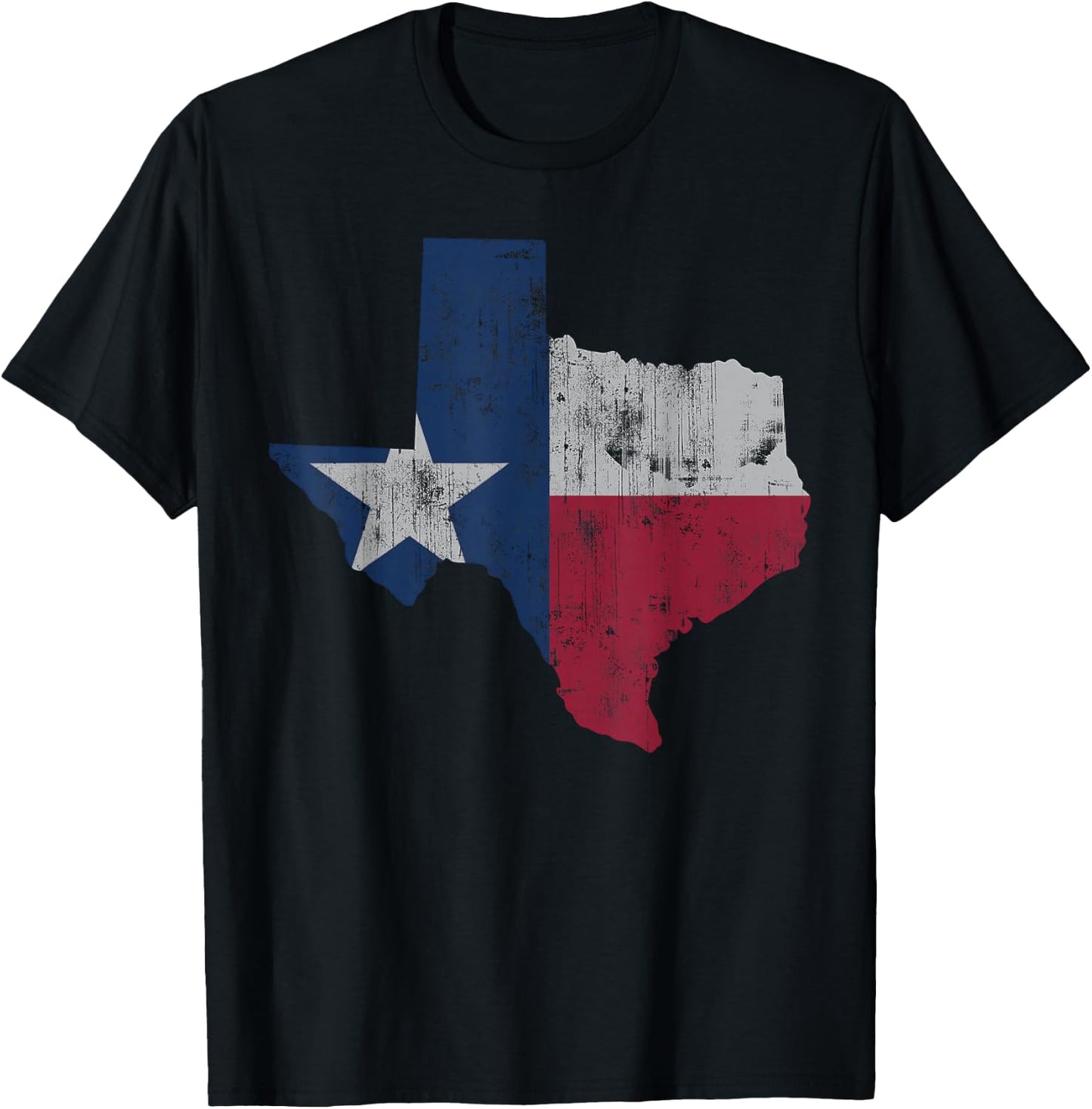 Retro Texas Flag Map Men Women Kids Youth Boys Girls Toddler Small T-Shirt - T-Shirt | Black