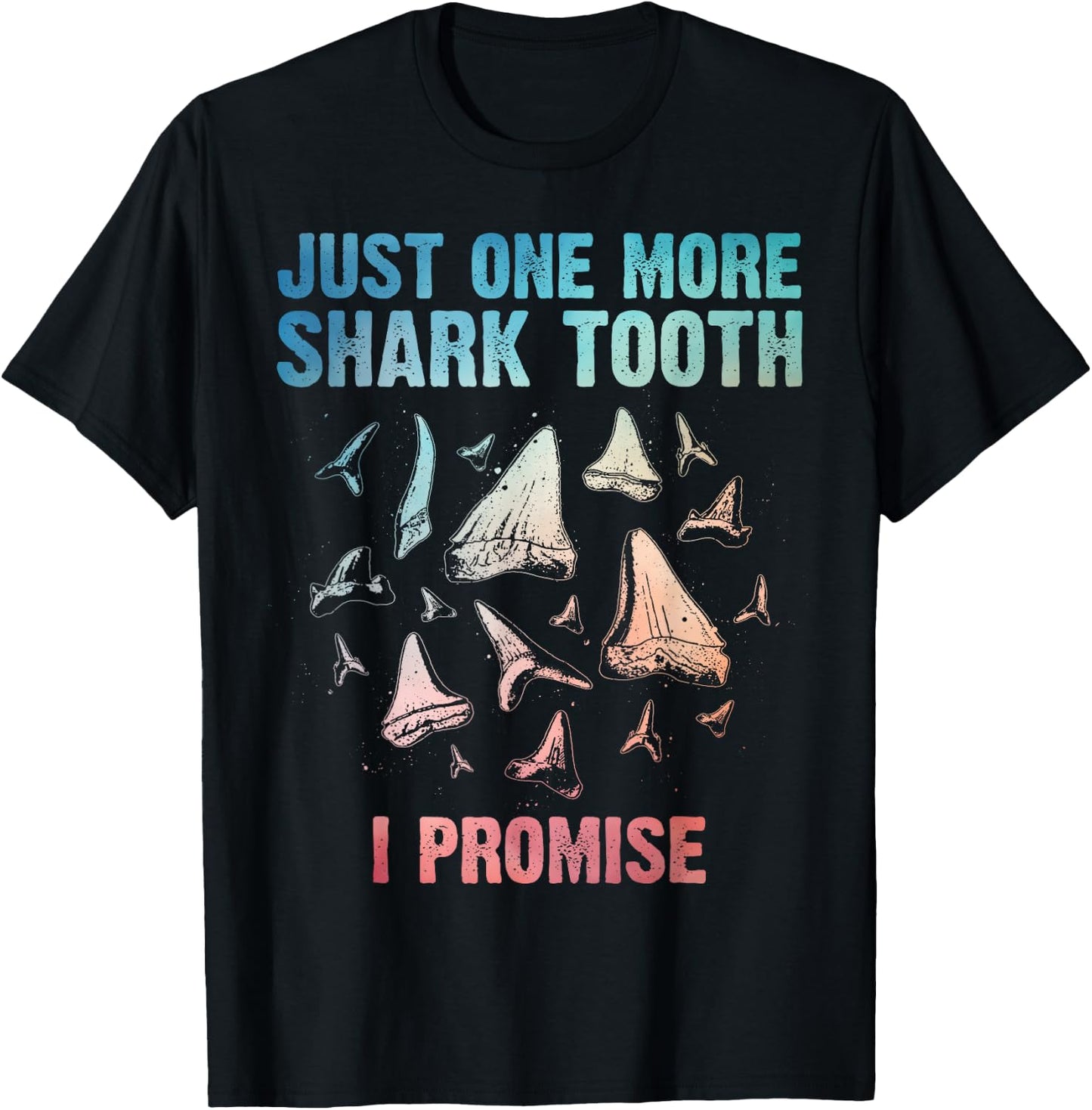 Cool Shark Teeth Art Women Megalodon Tooth Hunting T-Shirt - T-Shirt | Black