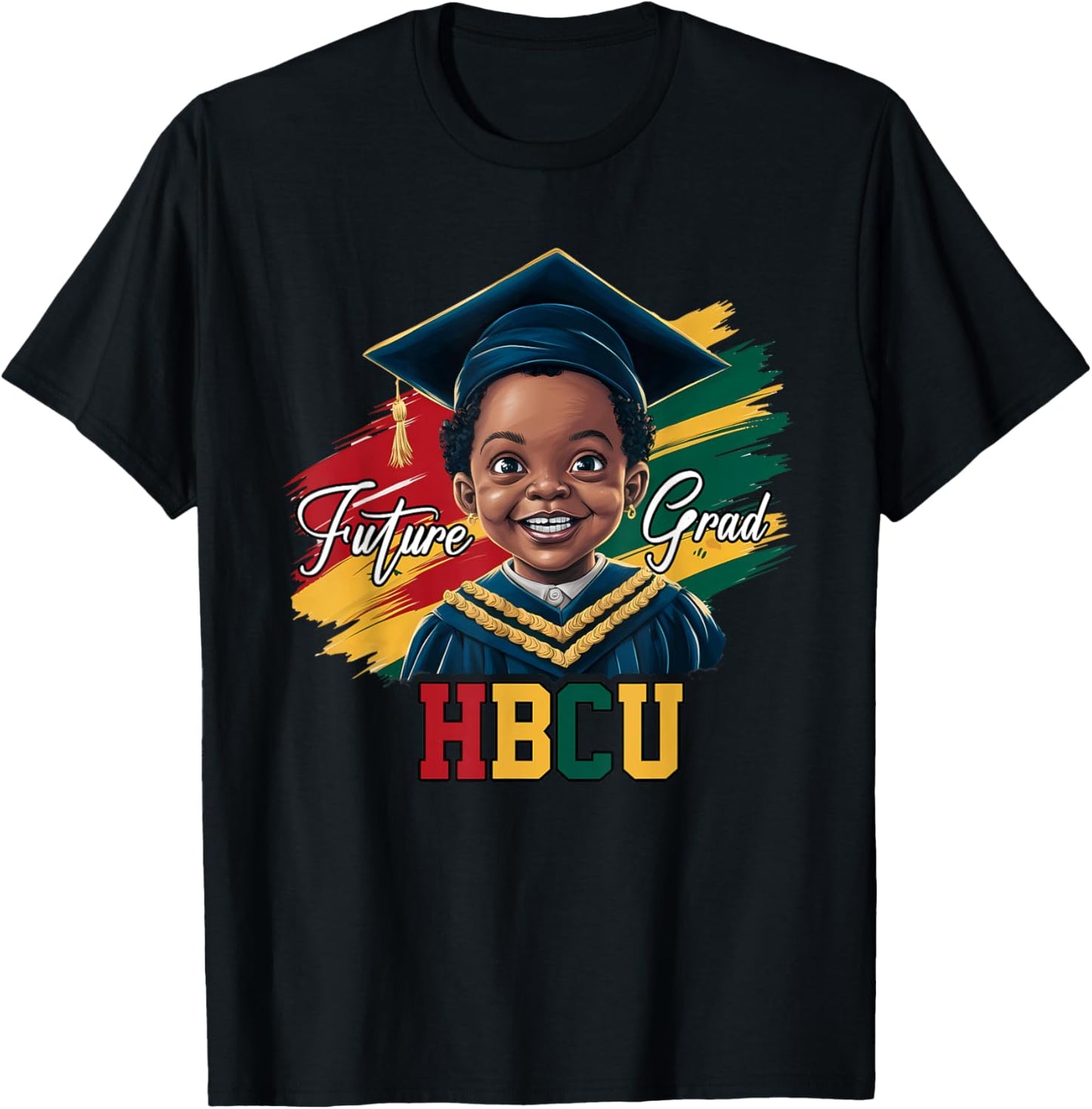 Future HBCU Grad Black Boys Kids Graduation HBCU T-Shirt - T-Shirt | Black