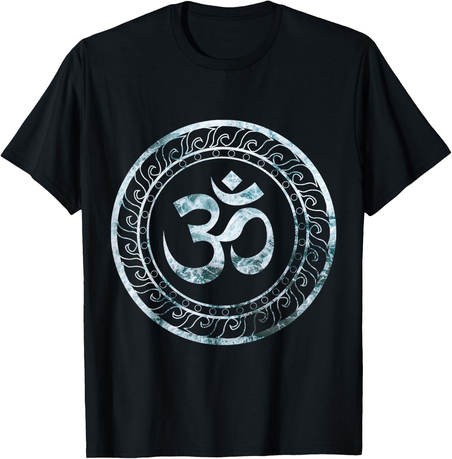 Om Ohm Aum Symbol Spiritual Yoga T-Shirt - T-Shirt | Black