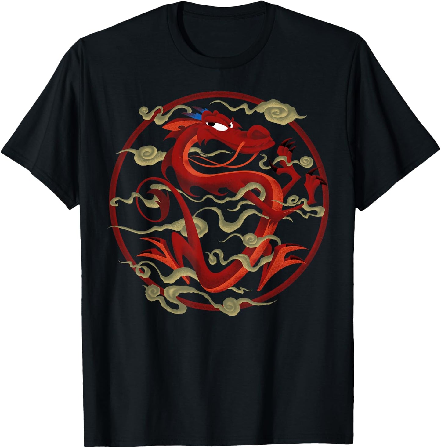 Disney Mulan Mushu Inner Circle Graphic T-Shirt - T-Shirt | Black
