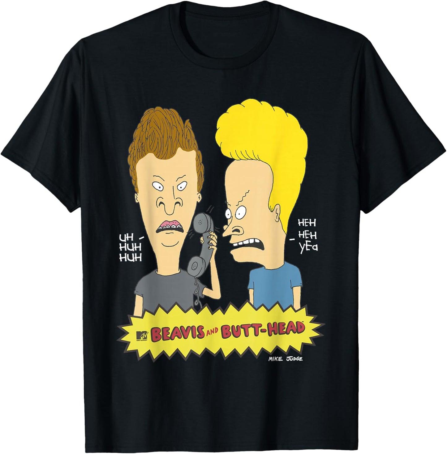 Beavis and Butt-Head Prank Call T-Shirt - T-Shirt | Black