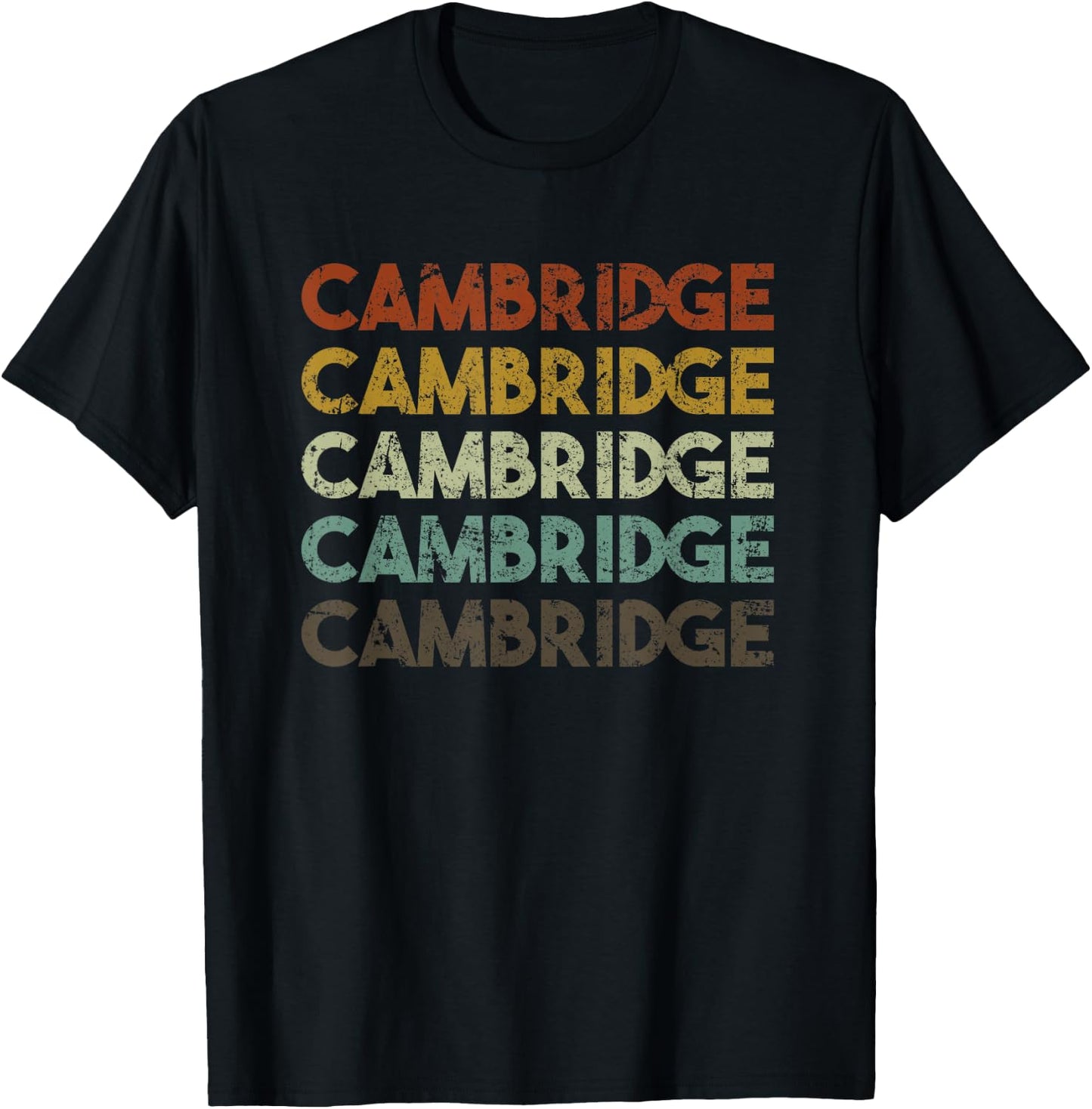 Cambridge, UK Vintage T-Shirt - T-Shirt | Black